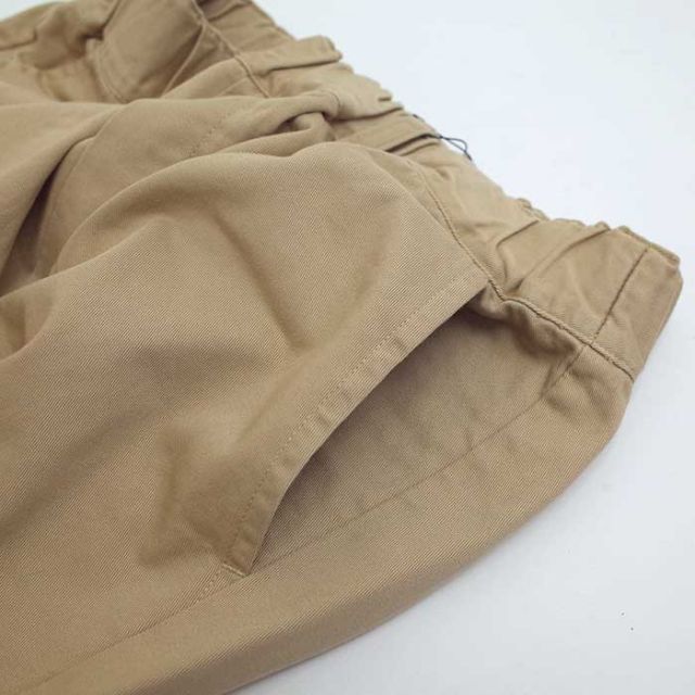 イチアンティークス パンツ ICHI ANTIQUITES 1000338 OKAYAMA MADE CROPPED SARROUEL PANTS コットン クロップドサルエルパンツ 日本製 フリー ブラック ベージュ (241107)