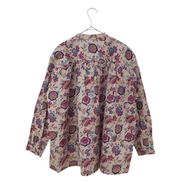 ICHIANTIQUITES LINEN FLOWER SHIRT