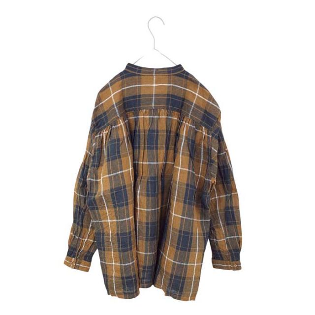 ICHIANTIQUITES LINEN TARTAN SHIRT