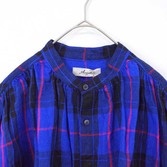 ICHIANTIQUITES LINEN TARTAN SHIRT