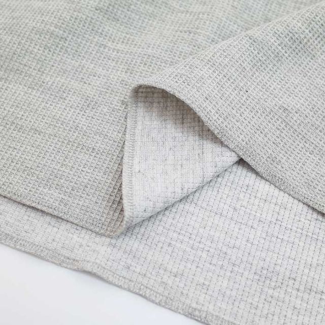 イチアンティークス ICHI ANTIQUITES プルオーバー レディース 長袖 1000955 UNDYED WAFFLE PULLOVER ワッフル ナチュラル グレー フリーサイズ (250121)