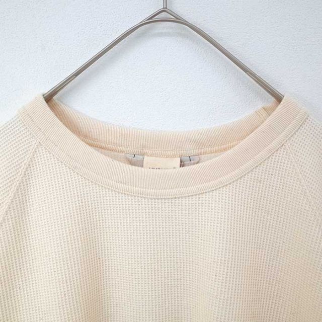イチアンティークス ICHI ANTIQUITES プルオーバー レディース 長袖 1000955 UNDYED WAFFLE PULLOVER ワッフル ナチュラル グレー フリーサイズ (250121)