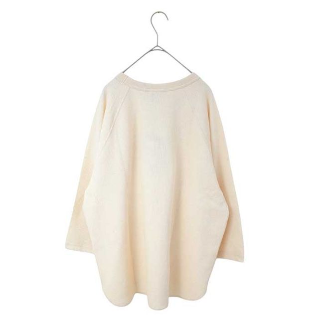 イチアンティークス ICHI ANTIQUITES プルオーバー レディース 長袖 1000955 UNDYED WAFFLE PULLOVER ワッフル ナチュラル グレー フリーサイズ (250121)