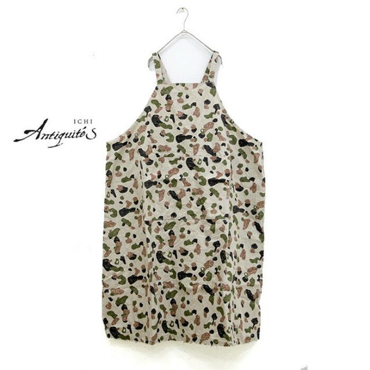 ICHIANTIQUITES CAMO APRON DRESS