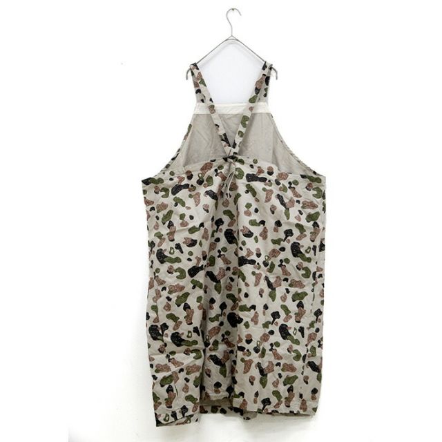 ICHIANTIQUITES CAMO APRON DRESS