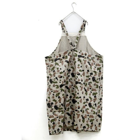 ICHIANTIQUITES CAMO APRON DRESS