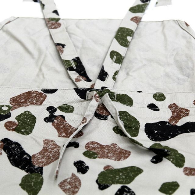 ICHIANTIQUITES CAMO APRON DRESS