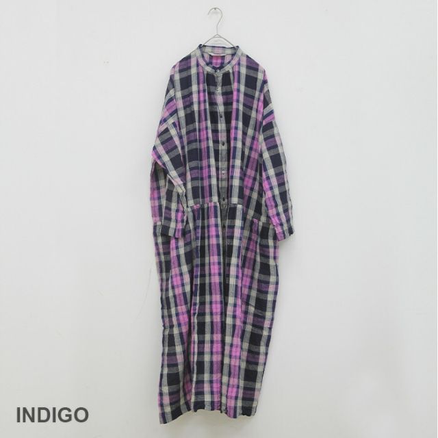 イチアンティークス ワンピース ICHI ANTIQUITES 1000916 L/C TARTAN DRESS レディース タータンドレス (2502)