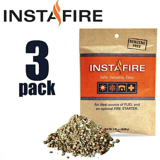 着火剤 薪ストーブ InstaFire インスタファイヤー 3個セット 着火材 燃料 七輪 バーベキューコンロ コンロ バーベキュー メール便