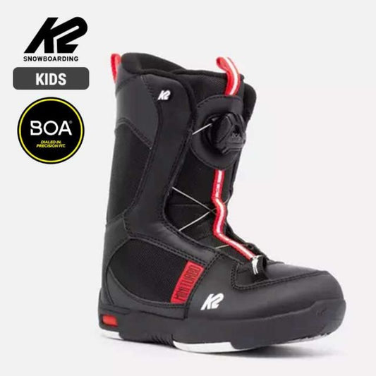 K2 キッズ スノーボード ブーツ 22-23 MINI TURBO BOOTS BLK ミニターボ ジュニア ユース スノボ boots [221103]