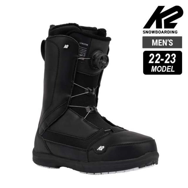K2 スノーボードブーツ 23-24 LEWISTON BOOTS BLK スノボ boots ボア BOA [221110]