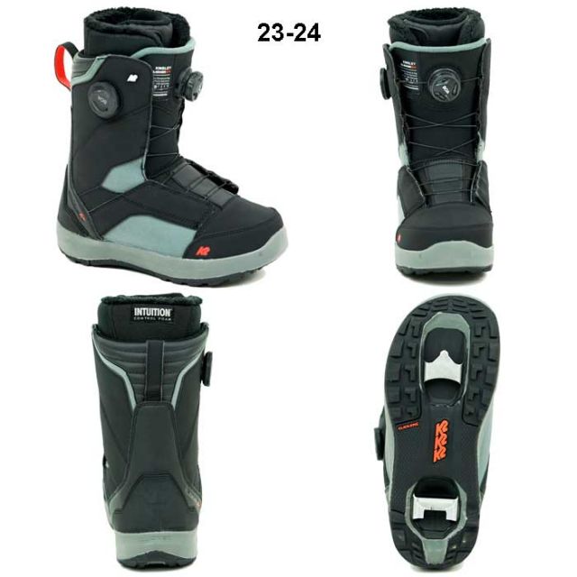 K2 レディース ステップイン スノーボードブーツ KINSLEY CLICKER X HB キンスレイ クリッカー ビンディング セット スノボ 女性 小さいサイズ ボアブーツ ダイヤル式 boots bindling
