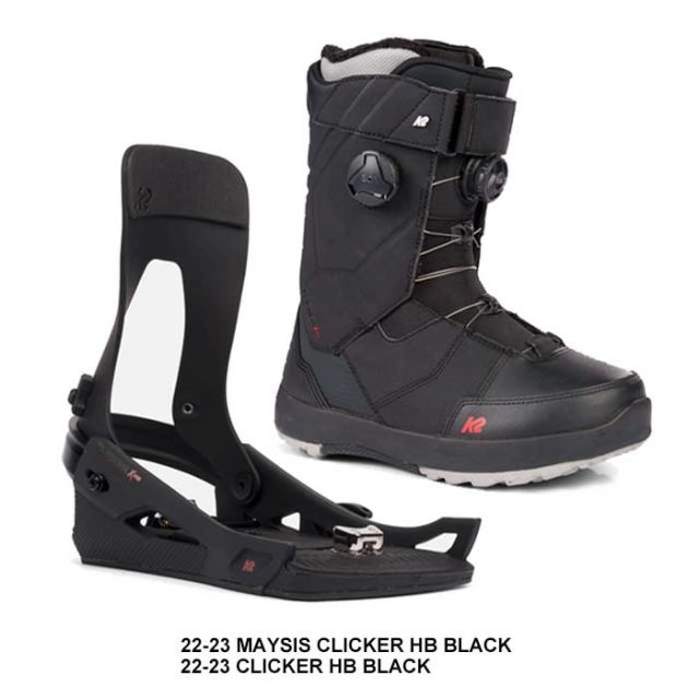 K2 メンズ メイシス ステップインセット 22-23 MAYSIS CLICKER  HB BLACK クリッカー / 22-23 CLICKER BLACK [231004]