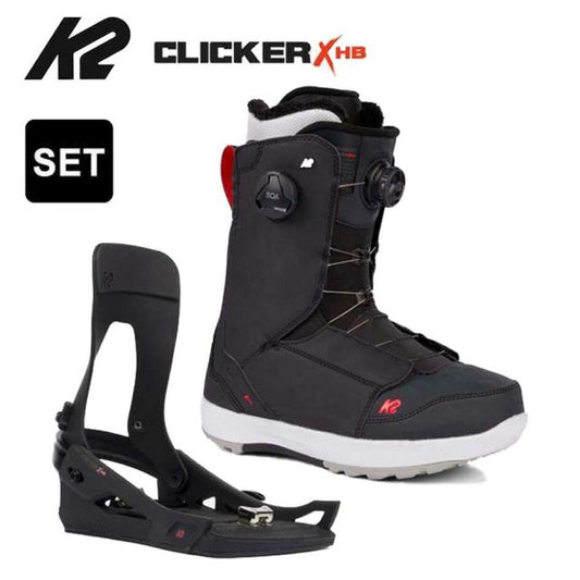K2 バウンダリー ステップイン ブーツ ビンディング セット メンズ BOUNDARY CLICKER X HB / CLICKER X HB スノボ BLACK ブラック [231004]