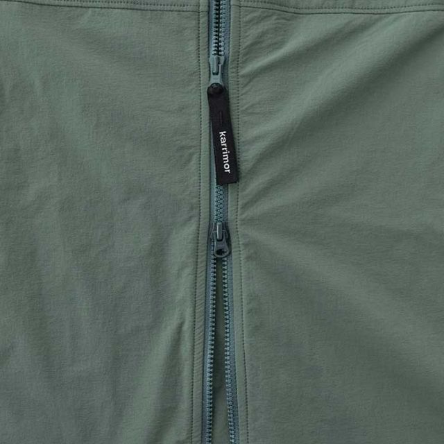 カリマー アウター Karrimor 101532 softshell zip-up ソフトシェル ジップアップ スタンドカラー メンズ ナイロン 2WAY 防風 ストレッチ 登山 旅行 キャンプ (240228)