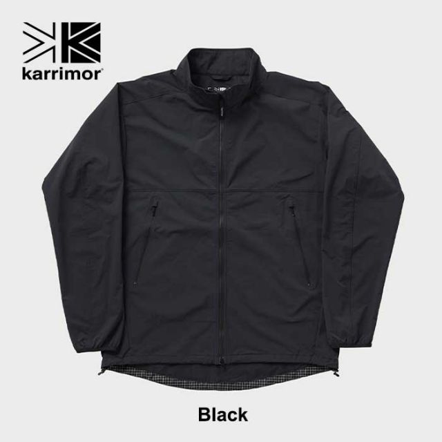 カリマー アウター Karrimor 101532 softshell zip-up ソフトシェル ジップアップ スタンドカラー メンズ ナイロン 2WAY 防風 ストレッチ 登山 旅行 キャンプ (240228)