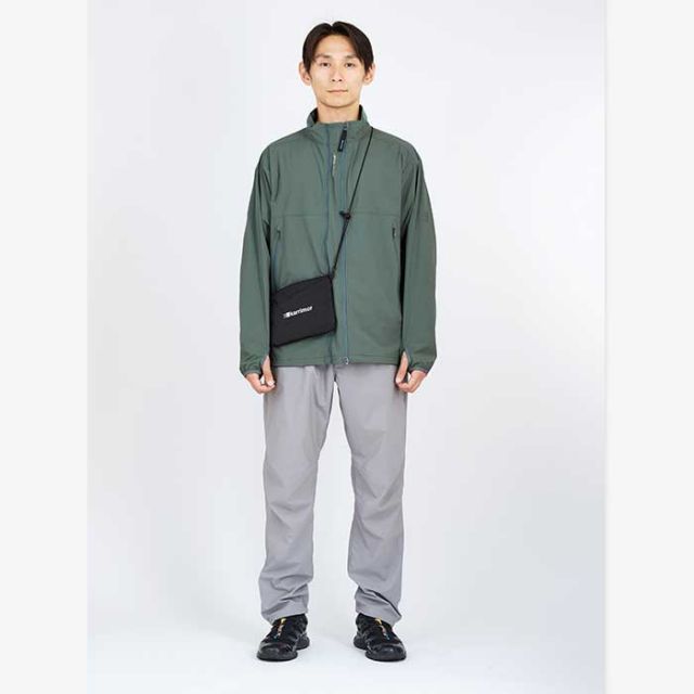 カリマー アウター Karrimor 101532 softshell zip-up ソフトシェル ジップアップ スタンドカラー メンズ ナイロン 2WAY 防風 ストレッチ 登山 旅行 キャンプ (240228)