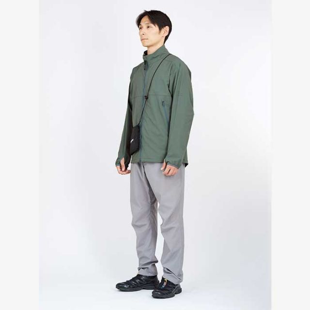 カリマー アウター Karrimor 101532 softshell zip-up ソフトシェル ジップアップ スタンドカラー メンズ ナイロン 2WAY 防風 ストレッチ 登山 旅行 キャンプ (240228)