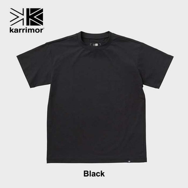 カリマー Karrimor Tシャツ メンズ 101535 コンフォート リラックス comfort relax S/S T ポリエステル ストレッチ 抗菌 防臭 ブラック ホワイト グリーン M / L / XL 春夏 メール便 (240404)