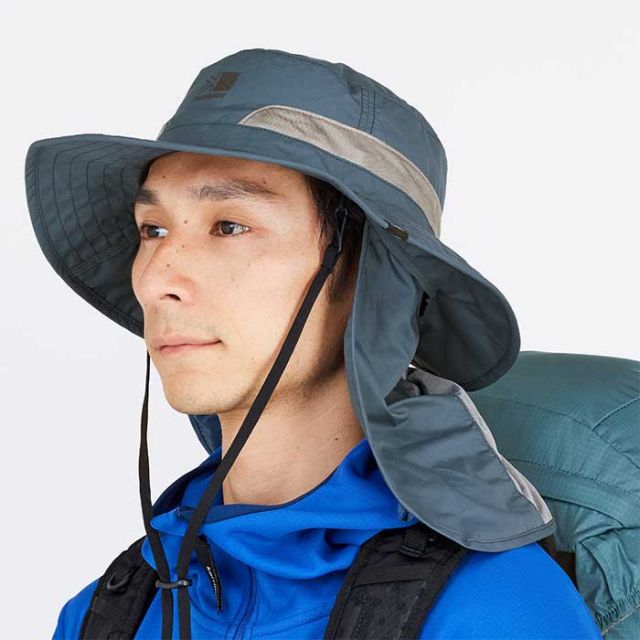カリマー 帽子 Karrimor ハット メンズ レディース ユニセックス 200145 スダレハット sudare hat ベージュ カーキ ブルー 紫外線対策 UVカット 春夏 (240404)