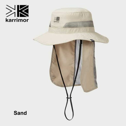 カリマー 帽子 Karrimor ハット メンズ レディース ユニセックス 200145 スダレハット sudare hat ベージュ カーキ ブルー 紫外線対策 UVカット 春夏 (240404)