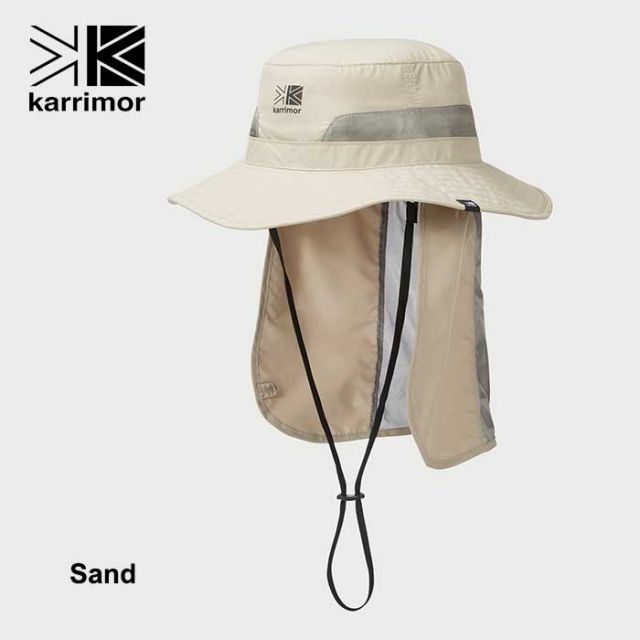 カリマー 帽子 Karrimor ハット メンズ レディース ユニセックス 200145 スダレハット sudare hat ベージュ カーキ ブルー 紫外線対策 UVカット 春夏 (240404)