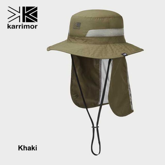 カリマー 帽子 Karrimor ハット メンズ レディース ユニセックス 200145 スダレハット sudare hat ベージュ カーキ ブルー 紫外線対策 UVカット 春夏 (240404)