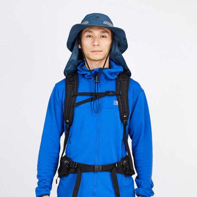 カリマー 帽子 Karrimor ハット メンズ レディース ユニセックス 200145 スダレハット sudare hat ベージュ カーキ ブルー 紫外線対策 UVカット 春夏 (240404)