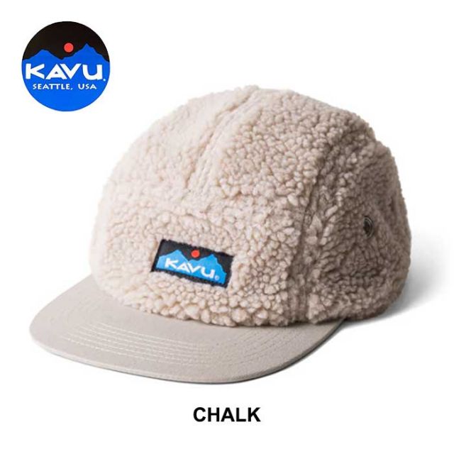 カブー キャップ kavu 19811333 ファーボールキャンプ ボアキャップ 帽子 メンズ レディース ユニセックス コットン ファー CHALK 浅め サイズ調節可能 秋冬 (241011)
