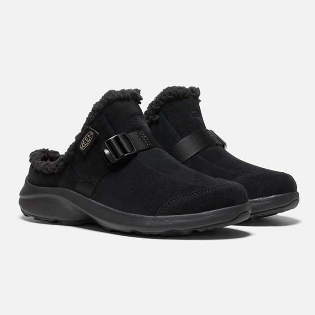 キーン レディース スリッポン フッド クロッグ KEEN HOOD CLOG (1026802) Black/Black 靴 [221115]
