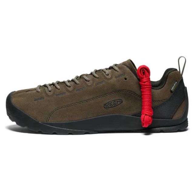 キーン スニーカー メンズ ジャスパー ウォータープルーフ 防水スニーカー 靴 KEEN JASPER WP ブラック 26cm - 27.5cm アウトドア ロングセラー 人気 (240917)