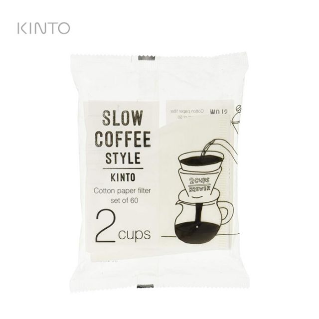 KINTO 27633 ｺｯﾄﾝﾍﾟｰﾊﾟｰﾌｨﾙﾀｰ 2CUPS 60枚入