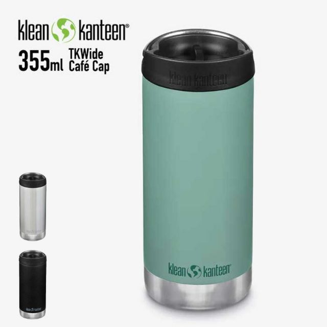KLEANKANTEEN TKﾜｲﾄﾞ 12OZ W/Cafe