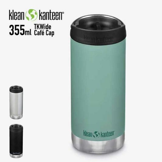 KLEANKANTEEN TKﾜｲﾄﾞ 12OZ W/Cafe