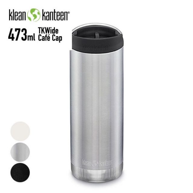 クリーンカンティーン TKワイド16oz(473ml) W/Cafe KLEAN KANTEEN 保冷保温ボトル 水筒 マグボトル アウトドア [230812]