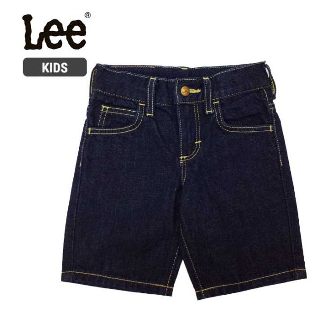 リー キッズ Lee デニムショーツ LK1283 KIDS BASIC SHORTS DENIM ショートパンツ 短パン 100cm