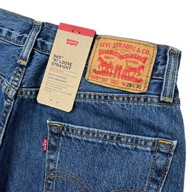 リーバイス メンズ ルーズストレート ジーンズ LEVI'S A7221-0000 565 '97 LOOSE STRAIGHT デニム ジーパン ワイド (240130)