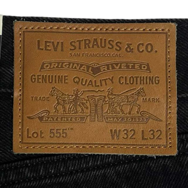 リーバイス ジーンズ ブラックデニム ルーズフィット ストレート Levi's 000LO0002 555(TM) RELAXED STRA (240829)