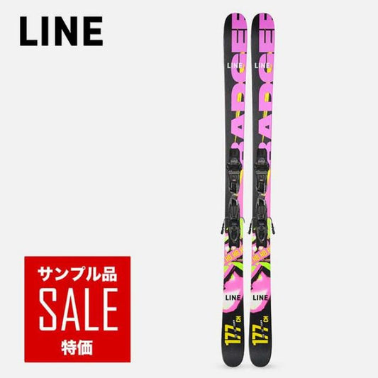 ライン スキー ビンディングセット  LINE HONEY BADGER×GRIFFON 13 TCX D 110MM BK 177cm F24 スキー板 パーク ジブ ジャンプ タップ フリースタイル (241030)