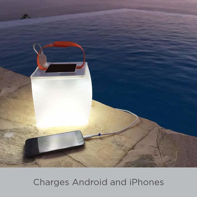 ライト 防災 ランタン LED ルミンエイド ソーラーランタン スマホ充電 LuminAID PACKLITE MAX マックス  2-IN-1 PHONE CHARGER 充電式 防水 LED ソーラーパネル USB充電 (0904)