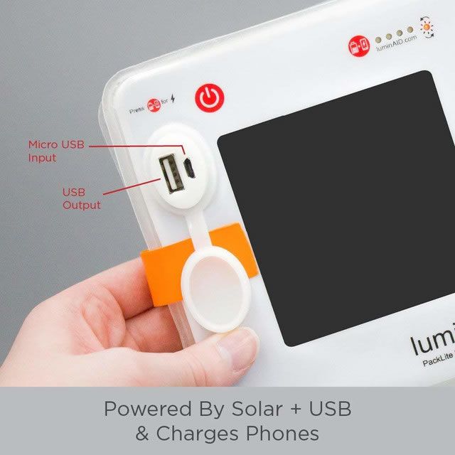 ライト 防災 ランタン LED ルミンエイド ソーラーランタン スマホ充電 LuminAID PACKLITE MAX マックス  2-IN-1 PHONE CHARGER 充電式 防水 LED ソーラーパネル USB充電 (0904)