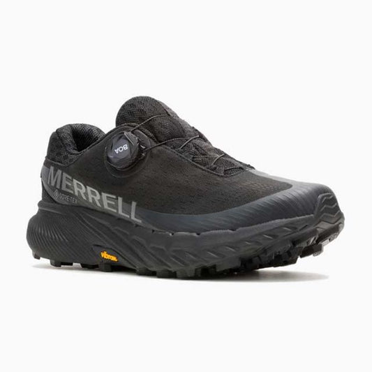 メレル スニーカー メンズ MERRELL アジリティー ピーク 5 ボア ゴアテックス 068213 AGILITY PEAK 5 BOA GORE-TEX ブラック 26cm / 26.5cm / 27cm トレイル ランニング ゴルフ ヴィブラム (240926)