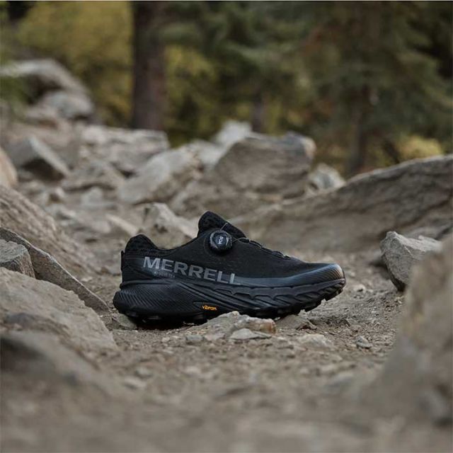 メレル スニーカー メンズ MERRELL アジリティー ピーク 5 ボア ゴアテックス 068213 AGILITY PEAK 5 BOA GORE-TEX ブラック 26cm / 26.5cm / 27cm トレイル ランニング ゴルフ ヴィブラム (240926)
