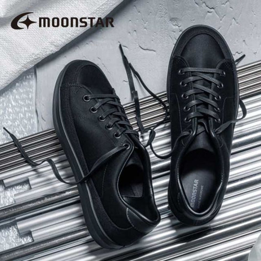 ムーンスター キャンバススニーカー メンズ MOONSTAR   RALY 32B ラリー ブラック 黒 日本製 26cm / 27cm / 28cm 靴 通勤 通学 おしゃれ 定番 シンプル (240331)