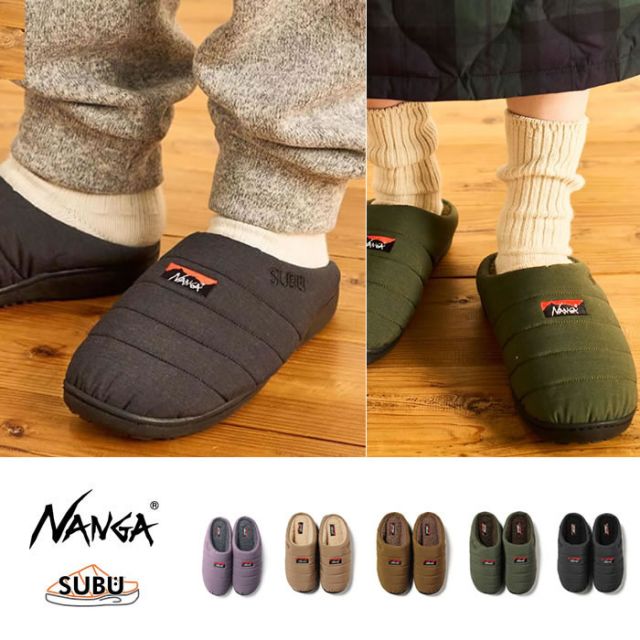 ナンガ × スブ タキビウインターサンダル NANGA × SUBU 難燃 アウトドア キャンプ スリッポン ボアフリース 暖かい スリッパ [231004]