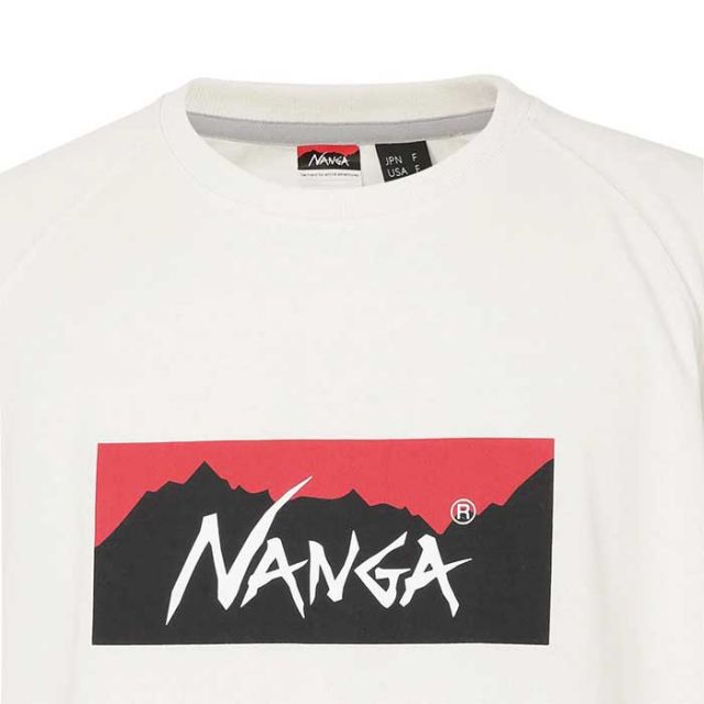 ナンガ tシャツ NANGA エコハイブリッド ボックスロゴ ルーズフィットティー ECO HYBRID BOX LOGO L/F TEE メンズ