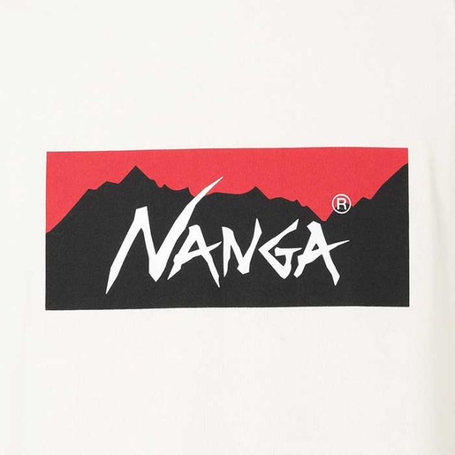 ナンガ tシャツ NANGA エコハイブリッド ボックスロゴ ルーズフィットティー ECO HYBRID BOX LOGO L/F TEE メンズ