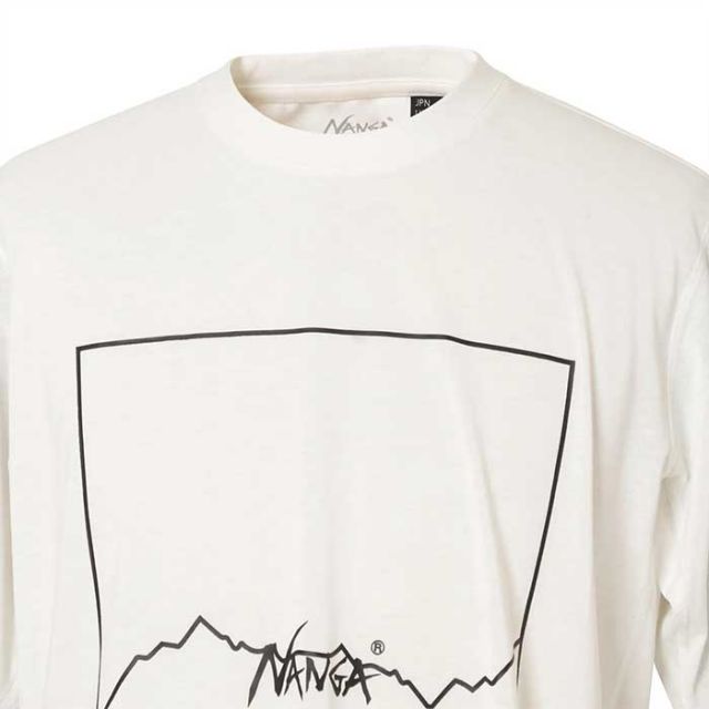 ナンガ Tシャツ NANGA DRY MIX FRAME LOGO TEE ドライミックス フレームロゴティー 半袖 吸水 速乾 UVケア [メール便] [230530]