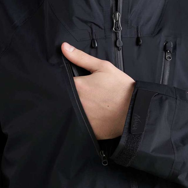 ナンガ アウター メンズ 2.5層 防水 透湿 NANGA AURORA TEX 2.5LAYER TREK SHELL PARKA オーロラテックス 2.5レイヤー トレックシェルパーカー 防水 ブラック 春 秋 冬 カーキ M/L (240317)