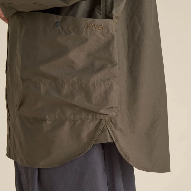 ナンガ 長袖シャツ メンズ NANGA C/N RIPSTOP CAMP SHIRT コットンナイロン リップストップ キャンプシャツ (240321)
